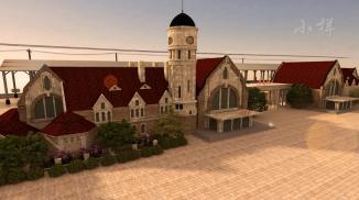 远东第一站“济南老火车站古建筑复原动画表现”