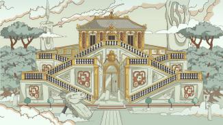 《圆明园西洋楼建筑插画-小马还乡》