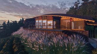 古丈县岩排溪村大门设计