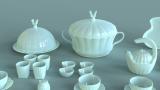《炎帝神农氏—随炎薪传》陶瓷文创产品设计”餐酒茶“具设计