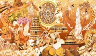 逐梦敦煌——插画设计